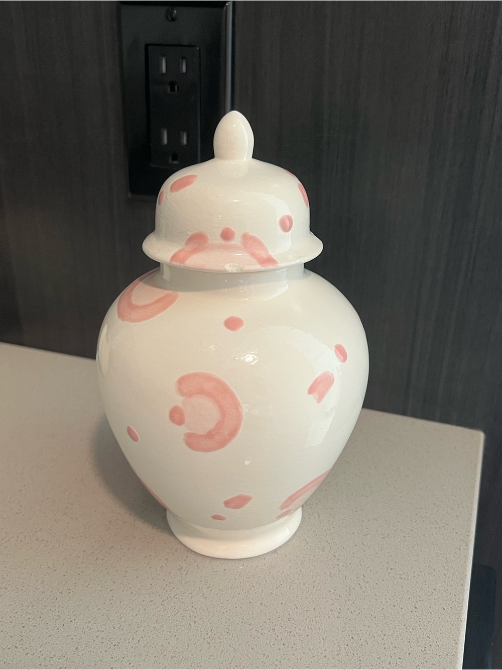 Pink Leopard Small Ginger Jar